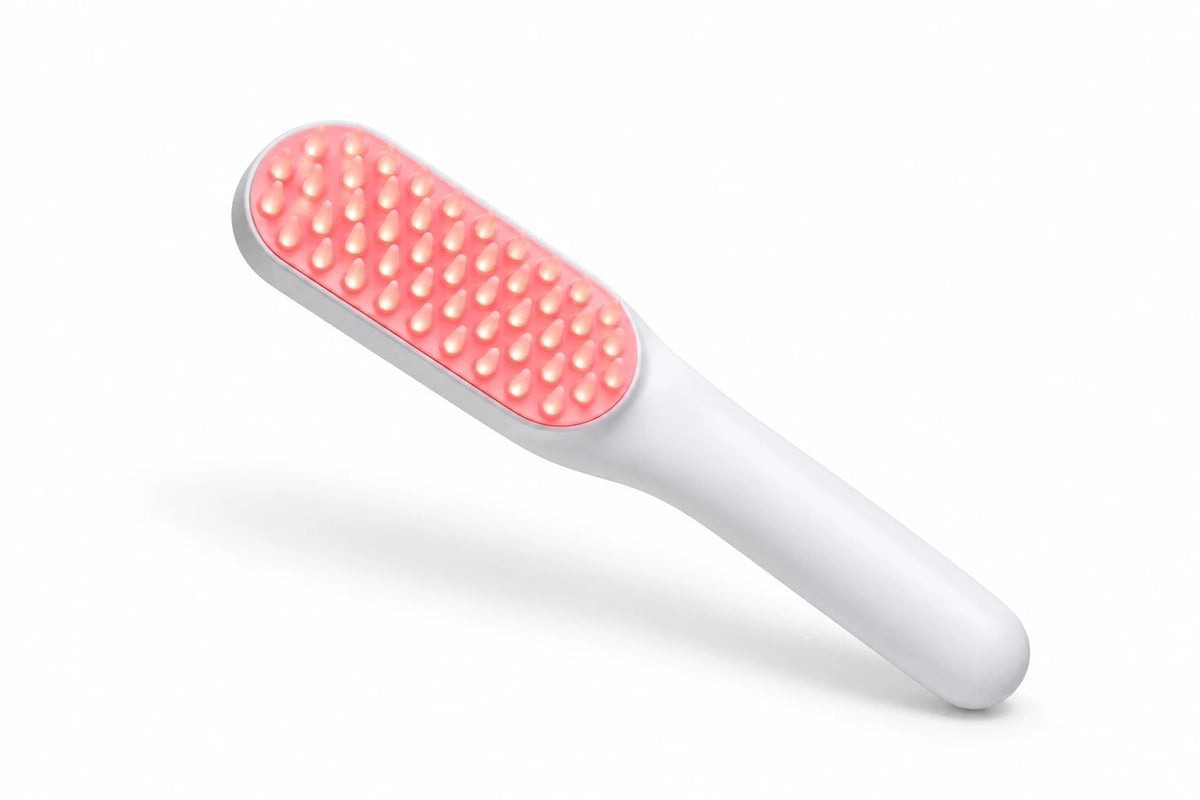 Brosse LED cuir chevelu Namu Beauty, picots lumineux
