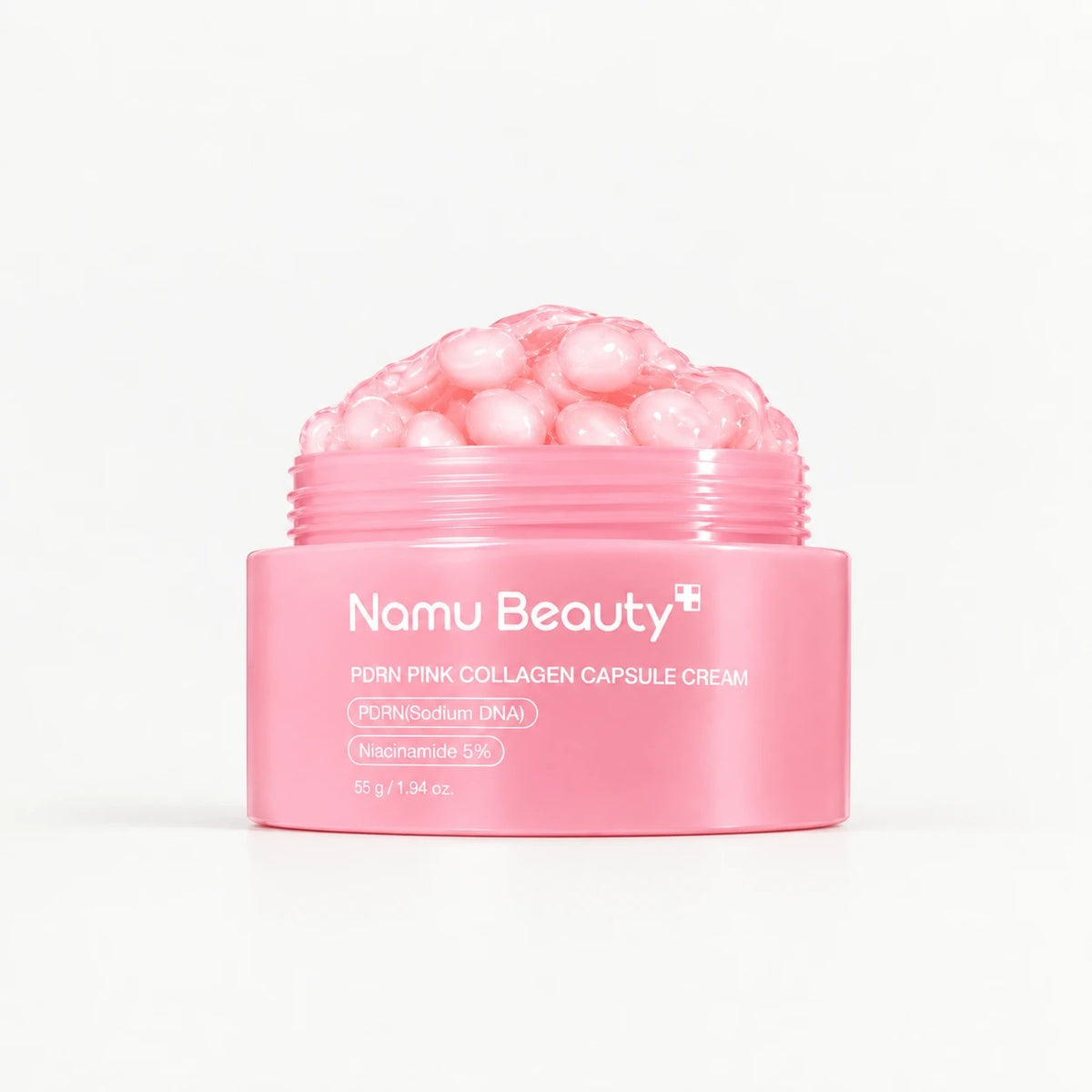 Crème coréenne collagène rose et PDRN Namu Beauty, pot de 55 g