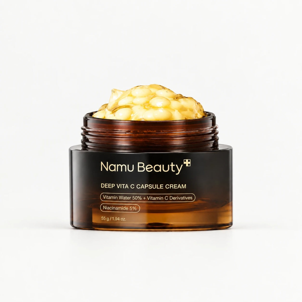 Crème visage vitamine C en capsules Namu Beauty, pot de 55 g