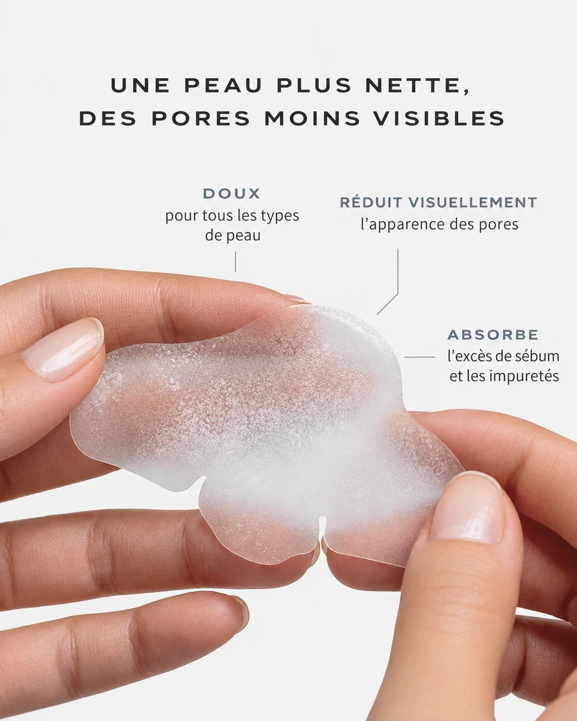 Patch nez hydrocolloïde : peau plus nette, pores moins visibles